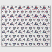 Texas Road Trip State Flag Truck Cadeaupapier (Vlak)