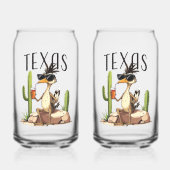 Texas Roadrunner having a beverage Blikvorm Glas (Voorkant)