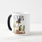 Texas Roadrunner met een drankje Magische Mok (Voorkant links)