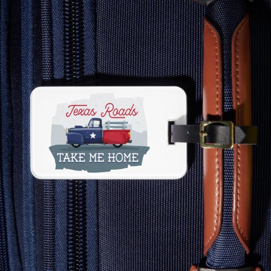 Texas Roads, neem me mee naar huis Bagagelabel (Voorkant Insitu 4)