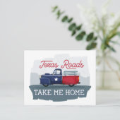Texas Roads, neem me mee naar huis Briefkaart (Staand voorkant)