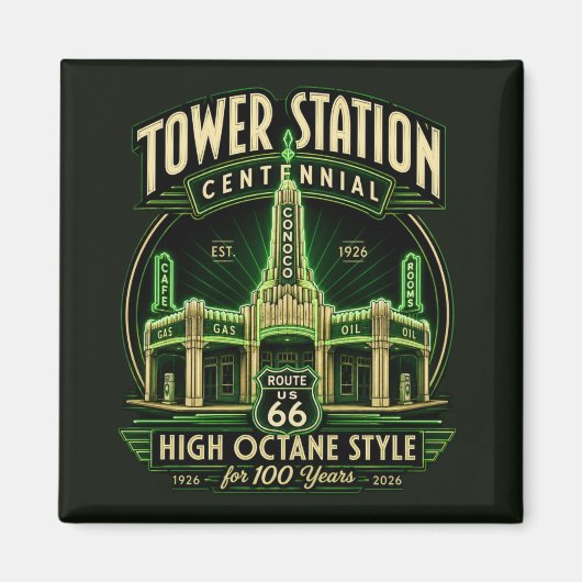 Texas Roadside Centennial Collectible Magneet (Voorkant)