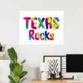 Texas Rocks Poster (Thuiskantoor)