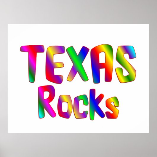 Texas Rocks Poster (Voorkant)
