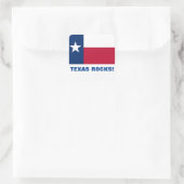 TEXAS ROCKS! VIERKANTE STICKER (Tas)