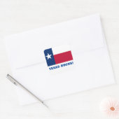 TEXAS ROCKS! VIERKANTE STICKER (Envelop)