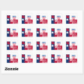 TEXAS ROCKS VIERKANTE STICKER (Vel)