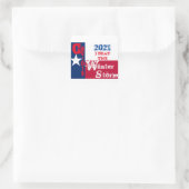 TEXAS ROCKS VIERKANTE STICKER (Tas)