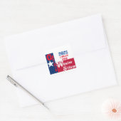 TEXAS ROCKS VIERKANTE STICKER (Envelop)