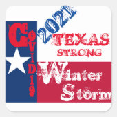 TEXAS ROCKS VIERKANTE STICKER (Voorkant)