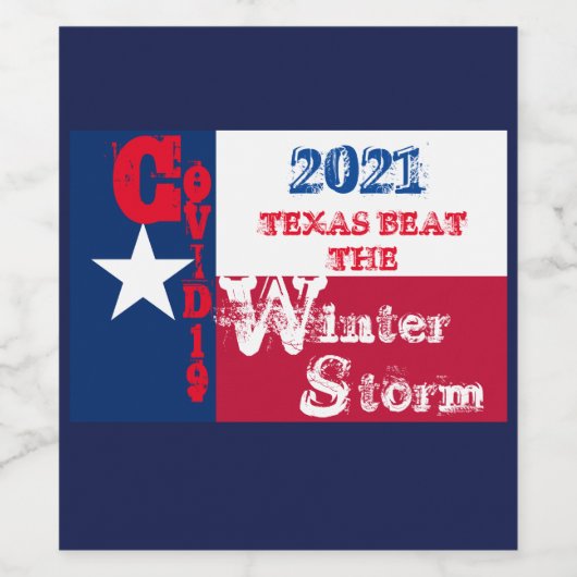 TEXAS ROCKS WIJN ETIKET (Enkel label)