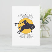 Texas Rodeo Horse Bull Feestdagenkaart (Staand voorkant)