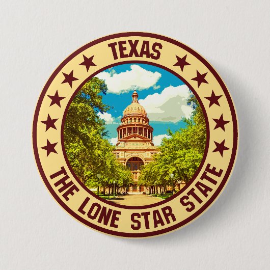 Texas Ronde Button 7,6 Cm (Voorkant)