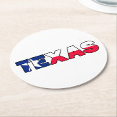 Texas Ronde Kartonnen Onderzetter (Gebogen)