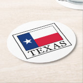 Texas Ronde Kartonnen Onderzetter (Gebogen)