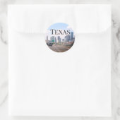 Texas Ronde Sticker (Tas)