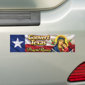 Texas Rosenkrans bumpersticker (Op auto)