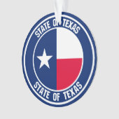 Texas Round Emblem Ornament (voorkant)
