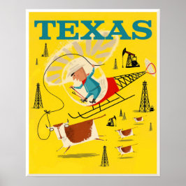 Texas Round up Poster