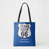 Texas Route 66 America's Main Street Dames Schoude Tote Bag (Voorkant)