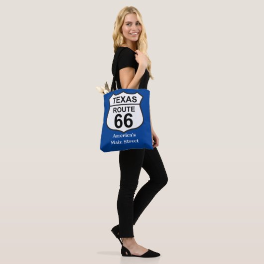 Texas Route 66 America's Main Street Dames Schoude Tote Bag (Op model)