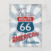 Texas Route 66  Amerika Briefkaart (Voorkant)