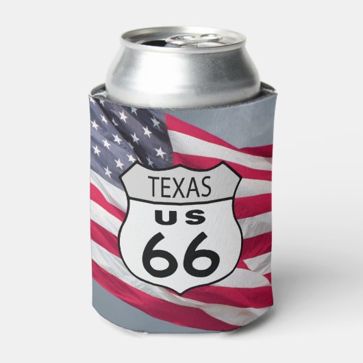 Texas Route 66 Blikjeskoeler (Blikje Voorkant)
