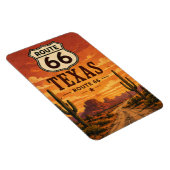 Texas Route 66 Cactus Sunset Road Art Magneet (Rechterzijde)