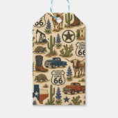 Texas Route 66 Cadeautrail Cadeaulabel (Voorkant)
