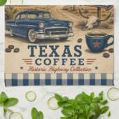 Texas Route 66 Coffee Ranch Americana Theedoek (Gevouwen)
