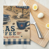 Texas Route 66 Coffee Ranch Americana Theedoek (Quarter Fold)