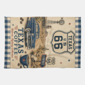 Texas Route 66 Coffee Ranch Americana Theedoek (Horizontaal)