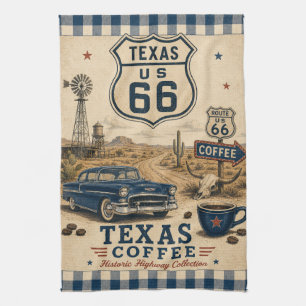 Texas Route 66 Coffee Ranch Americana Theedoek
