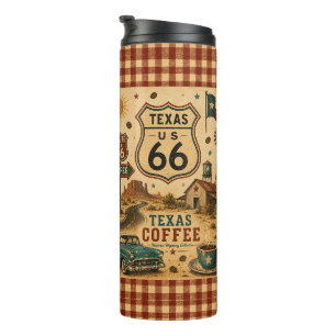 Texas Route 66 Coffee Road Trip Drinken Thermosbeker
