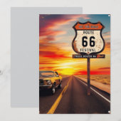 Texas Route 66 festival uitnodiging (Voorkant / Achterkant)