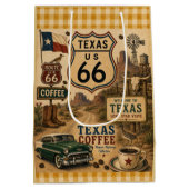 Texas Route 66 Lone Star Gift Road Medium Cadeauzakje (Achterkant)
