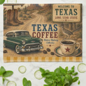 Texas Route 66 Lone Star Kitchen Wegrestaurant Theedoek (Gevouwen)
