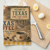 Texas Route 66 Lone Star Kitchen Wegrestaurant Theedoek (Quarter Fold)