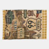 Texas Route 66 Lone Star Kitchen Wegrestaurant Theedoek (Horizontaal)