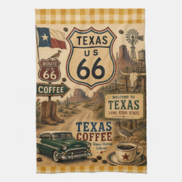 Texas Route 66 Lone Star Kitchen Wegrestaurant Theedoek