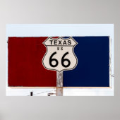  Texas Route 66 Poster (Voorkant)