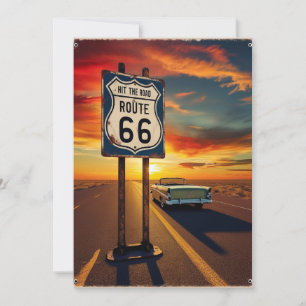 Texas Route 66 Road Trip Geheugen Kaart