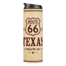 Texas Route 66 Road Warrior Coffee Reizen Thermosbeker