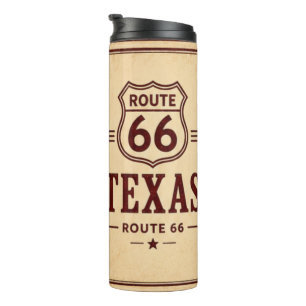 Texas Route 66 Road Warrior Coffee Reizen Thermosbeker