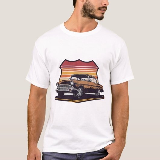 Texas Route 66-shirt T-shirt (Voorkant)