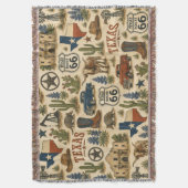 Texas Route 66 Trailside Comfort Deken (Voorkant Verticaal)