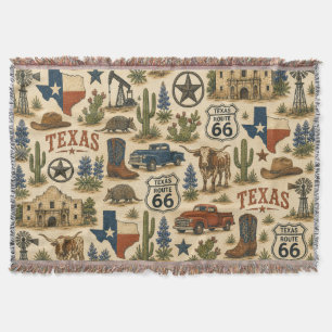Texas Route 66 Trailside Comfort Deken
