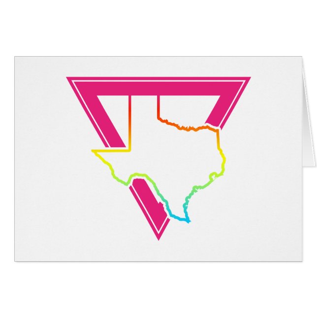 texas roze driehoek (Voorkant Horizontaal)