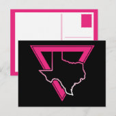 texas roze driehoek briefkaart (Voorkant / Achterkant)