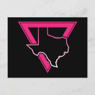 texas roze driehoek briefkaart